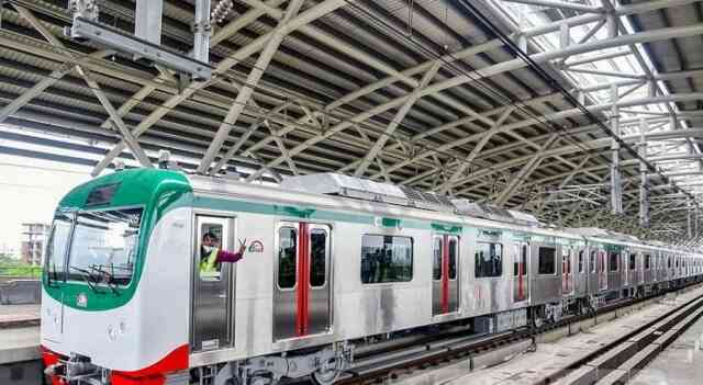 Dhaka metro rail formal test run Dhaka Metro Rail ঢাকা মেট্রোরেল মেট্রোরেলের